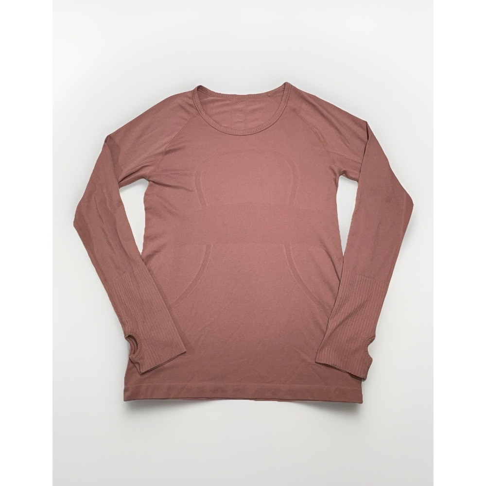Lululemon Shirt Women 6 Pink Swiftly Tech Long Sleeve Seamless Crewneck Running